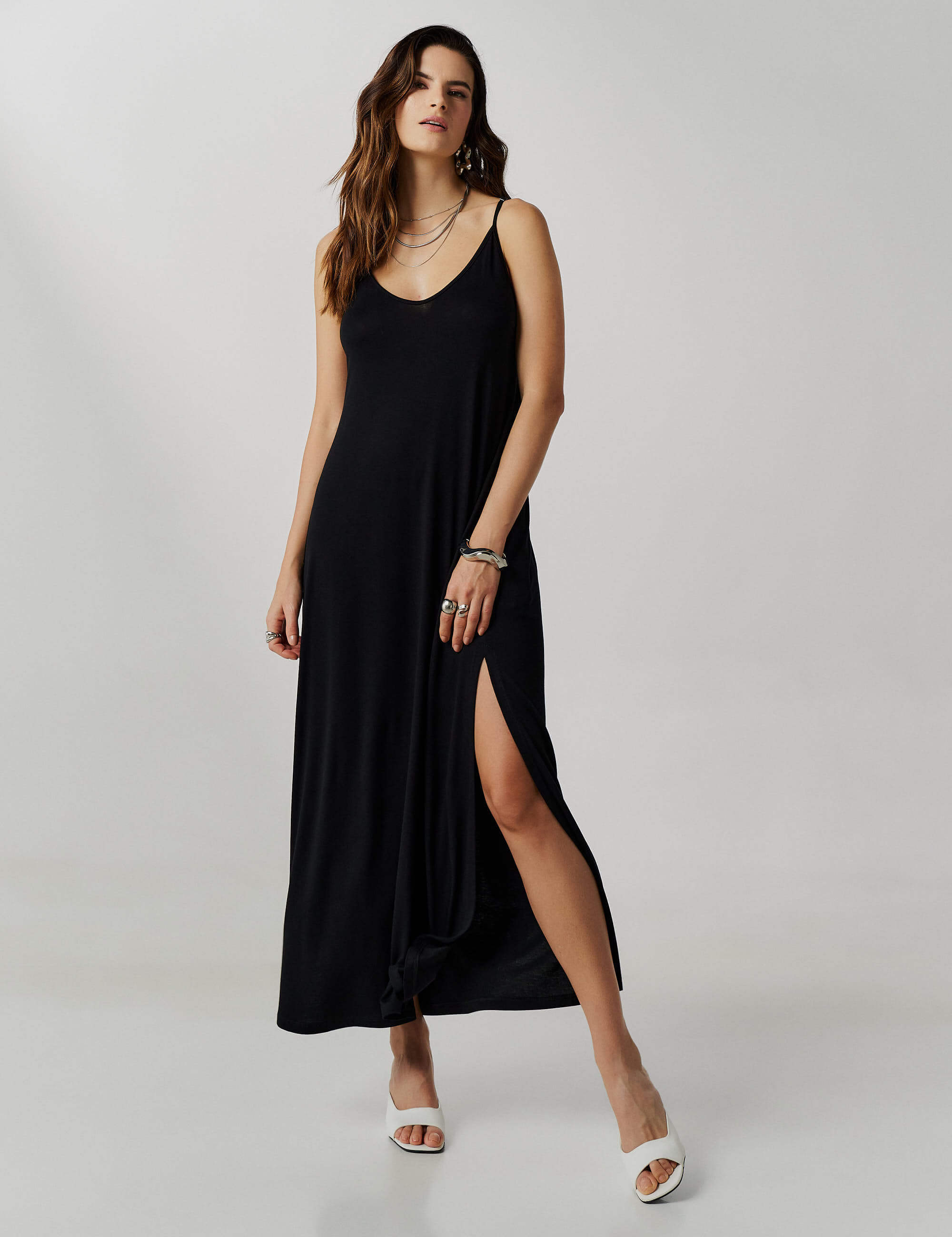 Outfit Vestidos Basicos Pretos Vestidos Estilosos Vestido Longo