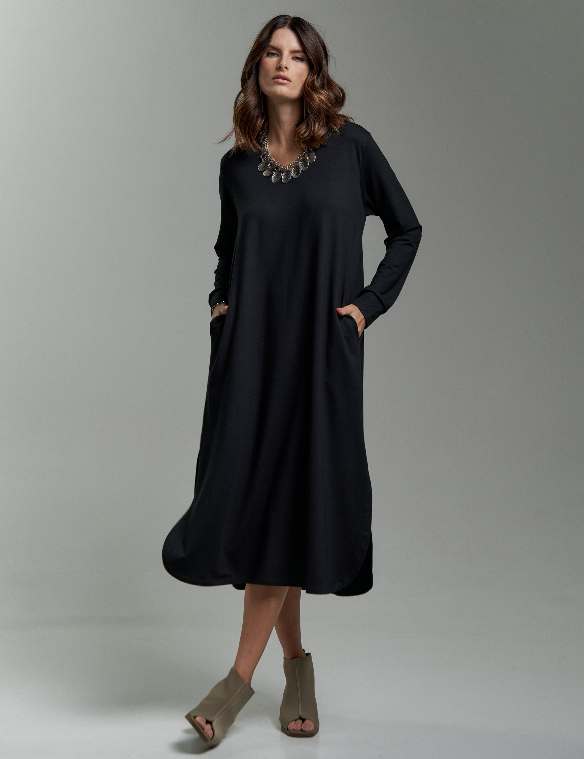 Vestido Midi Vestido De Moletom Com Tenis Vestido Feminino Midi