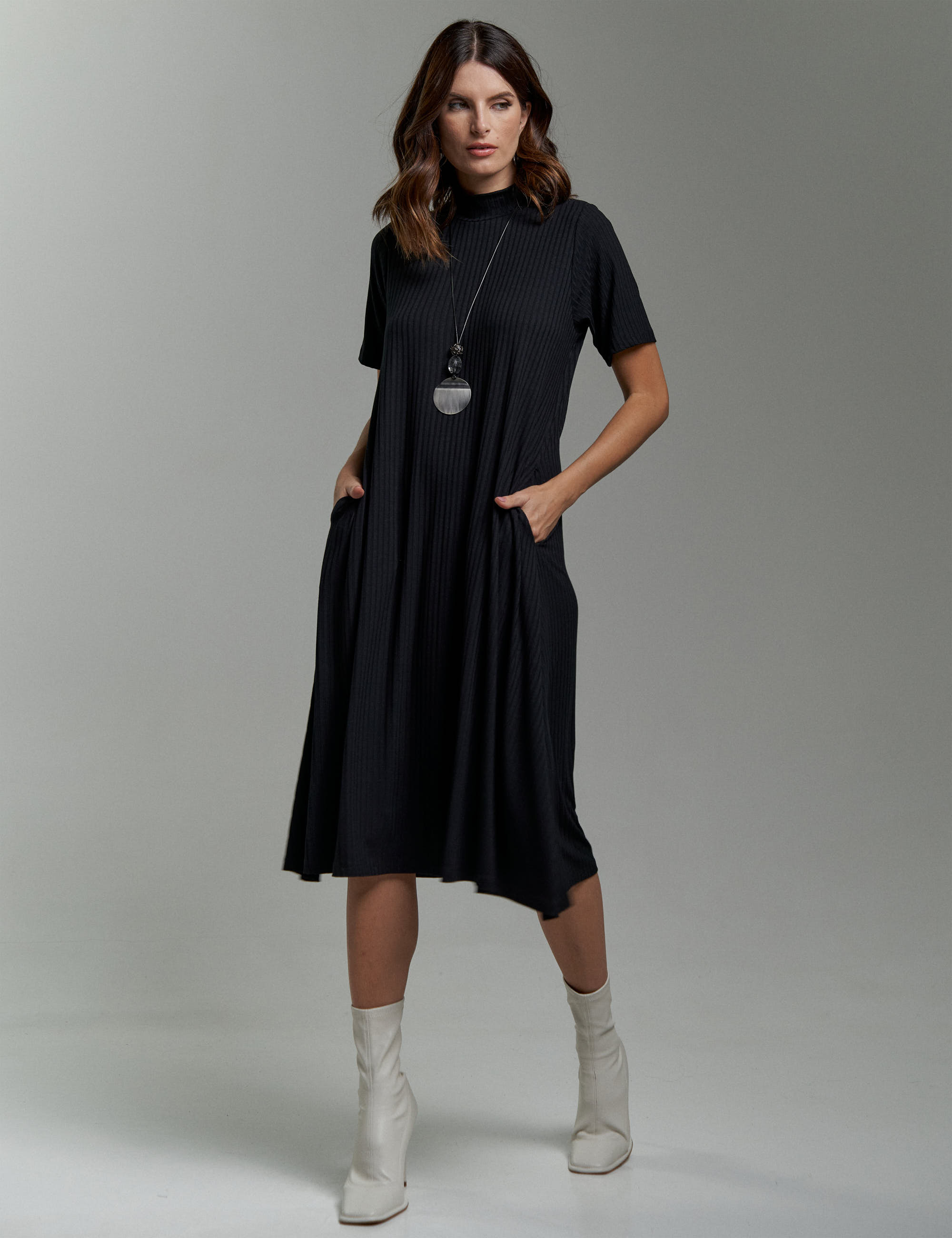 vestido midi meia manga Black Friday Best Sellers